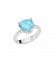 Anello miluna donna argento 925 rodiato topazio azzurro LID3462