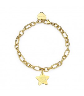 Bracciale in acciaio 316L con pendente a forma di stelle SBY024