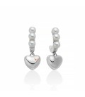 Orecchini in argento con perle e pendente Miluna PER2681