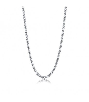 Collana catena grumetta diamantata in acciaio 316L S'agapõ SRP01