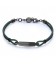 Bracciale gomma verde militare centrale in acciaio 316L lucido e satinato S'agapõ SPA21