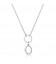 Collana girocollo in acciaio 316L con pendente a forma di lettera O e cristallo S'agapõ SHAC79