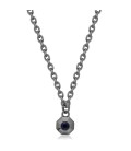 Collana uomo acciaio nero con pendente Ottagonale S'agapõ SNP02