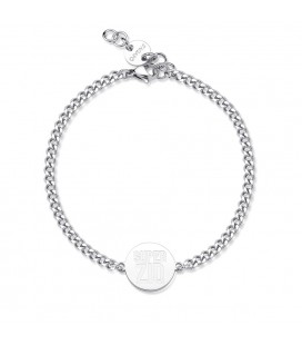 Bracciale unisex acciaio 316L pendente stella incisione tema laurea SBY028