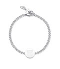 Bracciale unisex acciaio 316L pendente stella incisione tema laurea SBY029