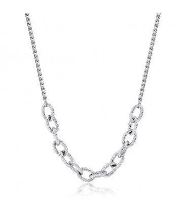 Collana girocollo catena torchon in acciaio S'agapõ SHK04