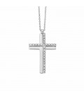 Croce Diamanti oro bianco 18 kt Miluna CLD4230