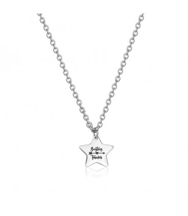 Collana in acciaio 316L con pendente a forma di cuore SBY001