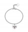 Bracciale in acciaio 316L con pendente a forma di cuore SBY037