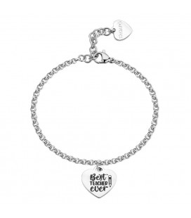 Bracciale in acciaio 316L con pendente a forma di cuore SBY042