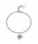 Bracciale in acciaio 316L con pendente a forma di cuore SBY045