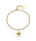 Bracciale in acciaio 316L con pendente a forma di cuore SBY042