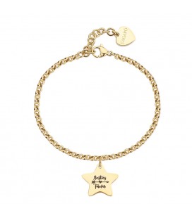 Bracciale in acciaio 316L con pendente a forma di stella SBY036