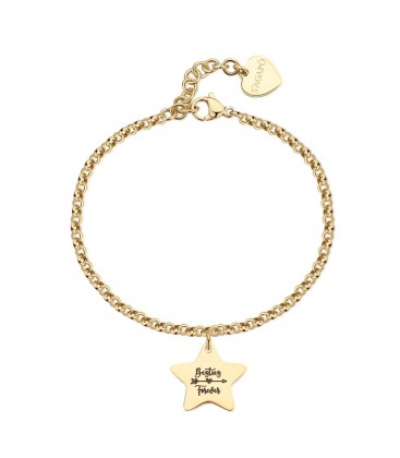 Bracciale in acciaio 316L con pendente a forma di stella SBY036