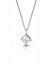 Collana punto luce diamante oro bianco 18 kt Lucciole PLGL008