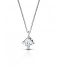 Collana punto luce diamante oro bianco 18 kt Lucciole PLGL012