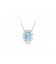 Collana  con Acquamarina e Diamanti Lucciole CIOCHELIOS/1A
