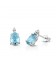 Orecchini Topazio e Diamante Lucciole  OR18KT