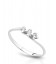 Anello trilogy diamante oro bianco 18 kt Lucciole ANT58009