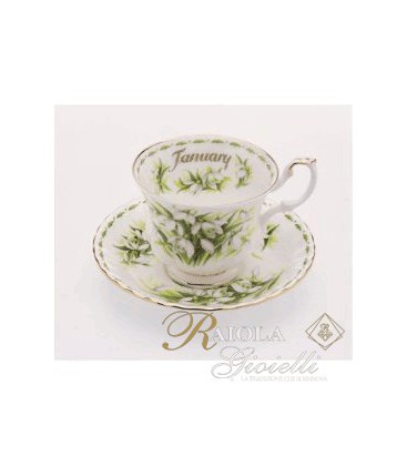 Miniatura Tazza del Mese "Royal Albert" Gennaio M1M