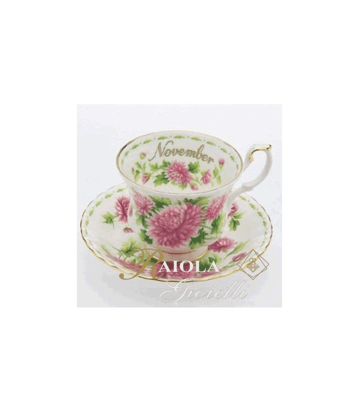 Miniatura Tazza del Mese Royal Albert Novembre M11M -  RaiolaGioielliBoscoreale