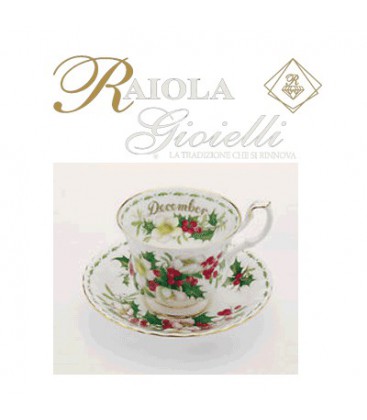 Miniatura Tazza del Mese "Royal Albert" Dicembre M12M