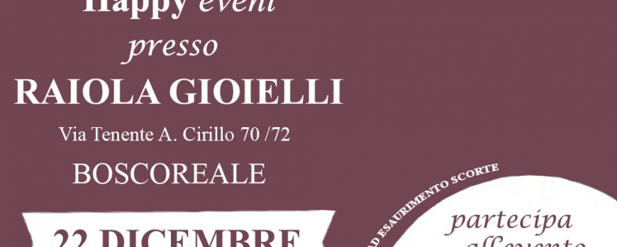 Happy Event S’Agapõ Day presso la Boutique Raiola Gioielli Boscoreale